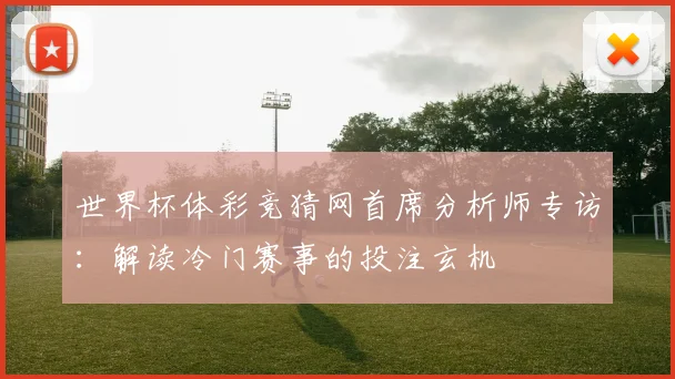 世界杯体彩竞猜网首席分析师专访：解读冷门赛事的投注玄机